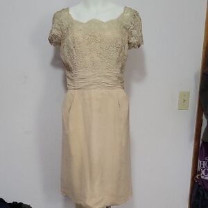 Elegant Lace Overlay Dress